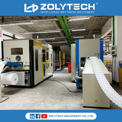 Skomputeryzowana linia produkcyjna sprężyn kieszonkowych Maszyna do zwijania sprężyn kieszonkowych 380 V 220 V ZLT-PSD180 180 szt./min