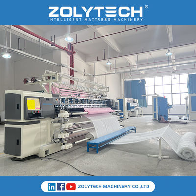 Zamknij szycie ciągłe quilting ZOLYTECH Materace Quilting Machine dla kołdrów